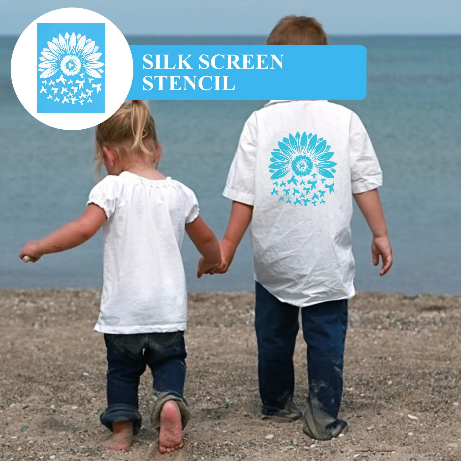 

Многоразовый моющийся шаблон-трафарет из сетки для шелкографии, печати, трафаретной печати, для печенья, бисквитов, поделок, переноса изображений на футболки и аксессуаров