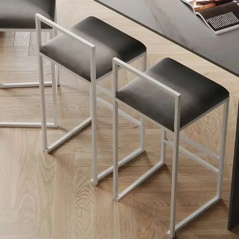 Moderno fazer bar cadeiras de jantar cozinha luxo até cadeiras de barra alta mesa de recepção taburete de cocina alto móveis para casa yy50bc