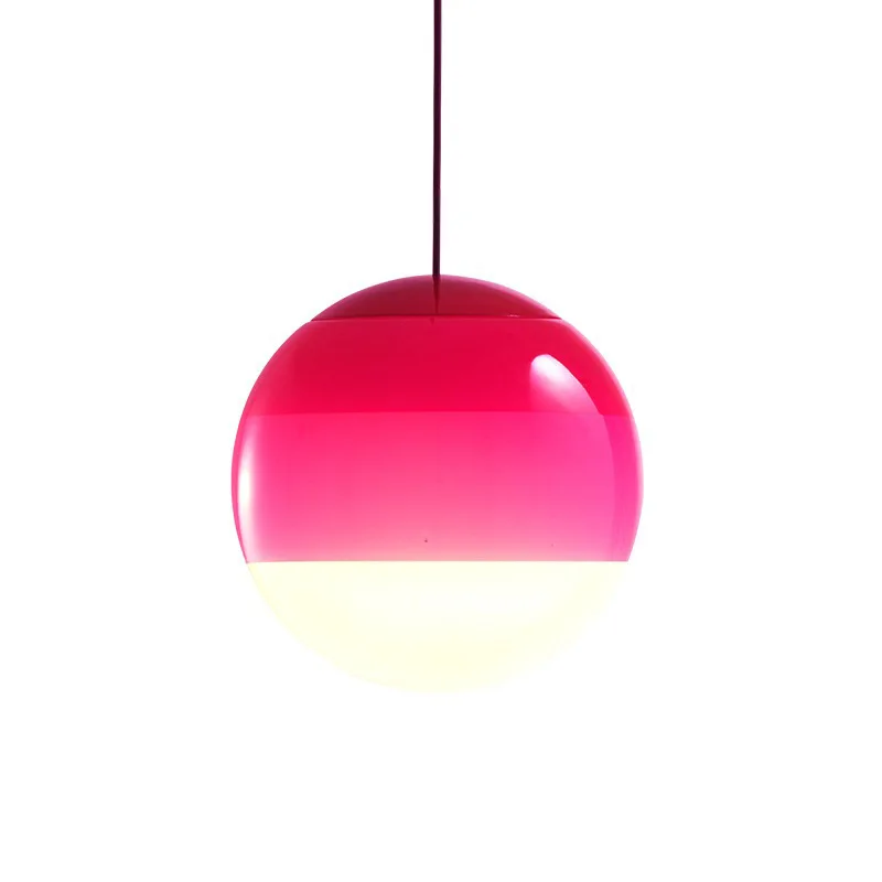 

Nordic colorful gradual change glass chandelier, high and long line chandelier, children's paradise children's fun chandelier