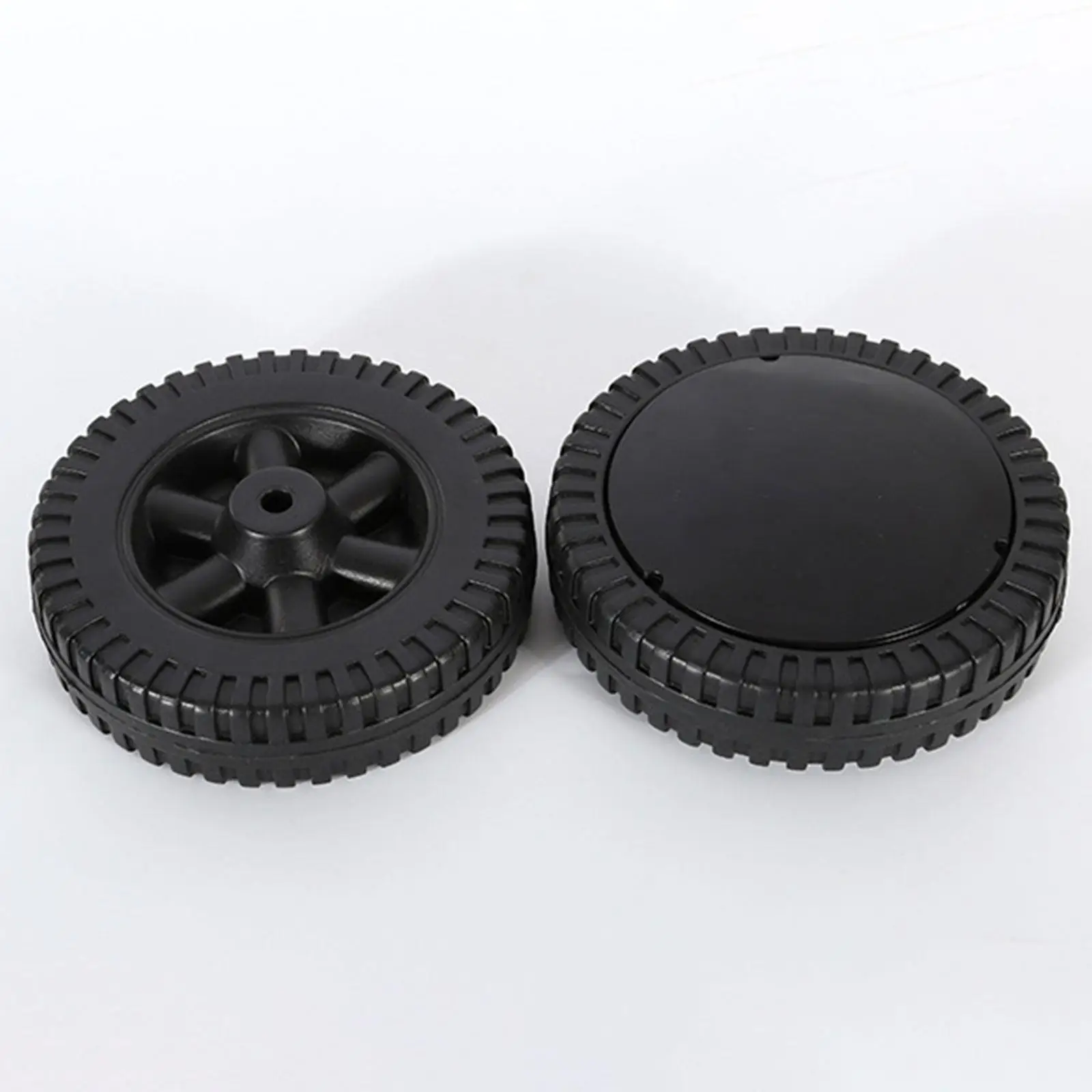 2 Pack BBQ Grill Wheels 15cm Easy to Install Lightweight Replacement Part Hand Truck Tires for Most Grills BBQ Grills Accessory