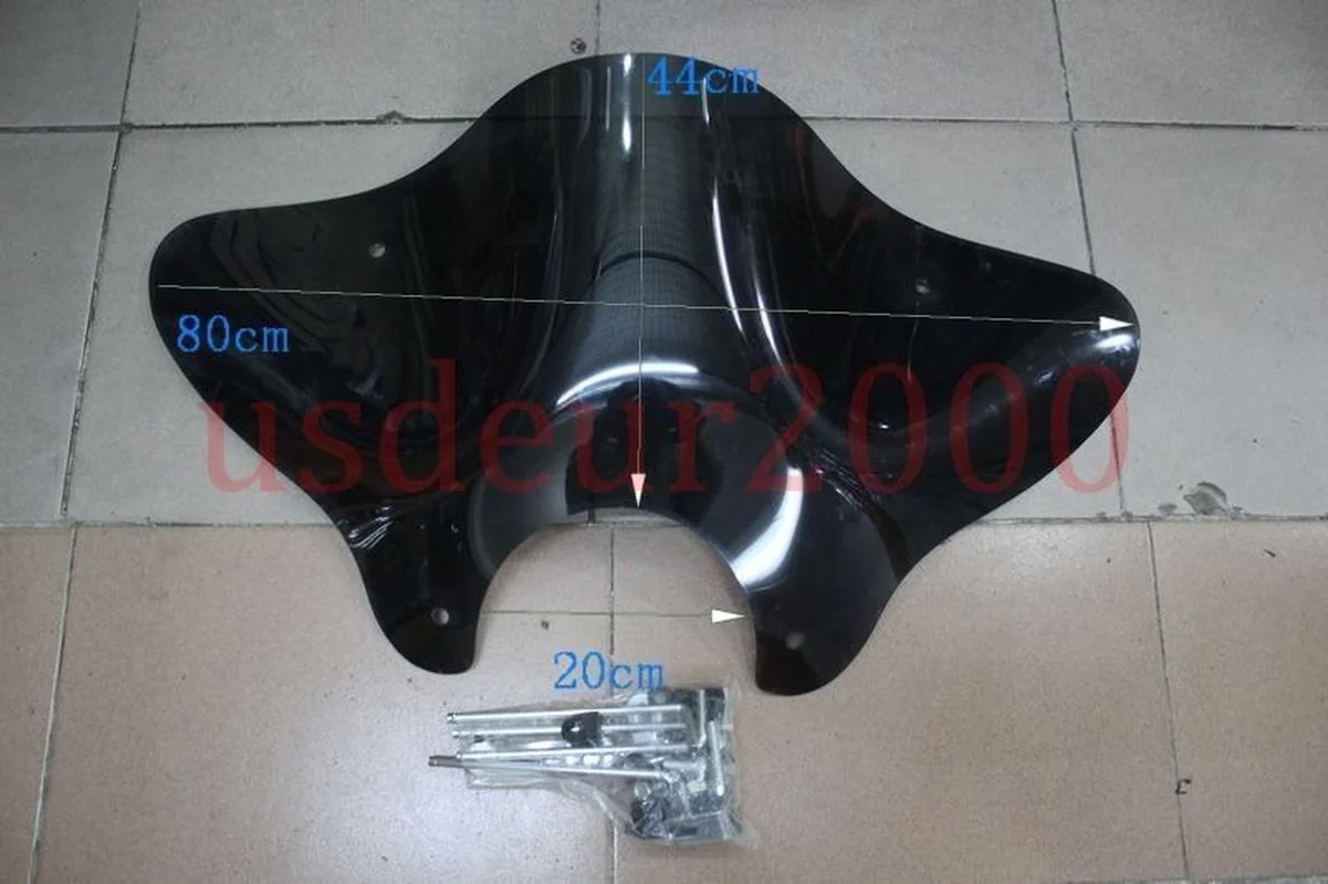 Touring Windshield Windscreen for Harley Davidson Triumph Honda Yamaha Kawasaki Suzuki Victory BMW Indian Clear/Tinted Smoke