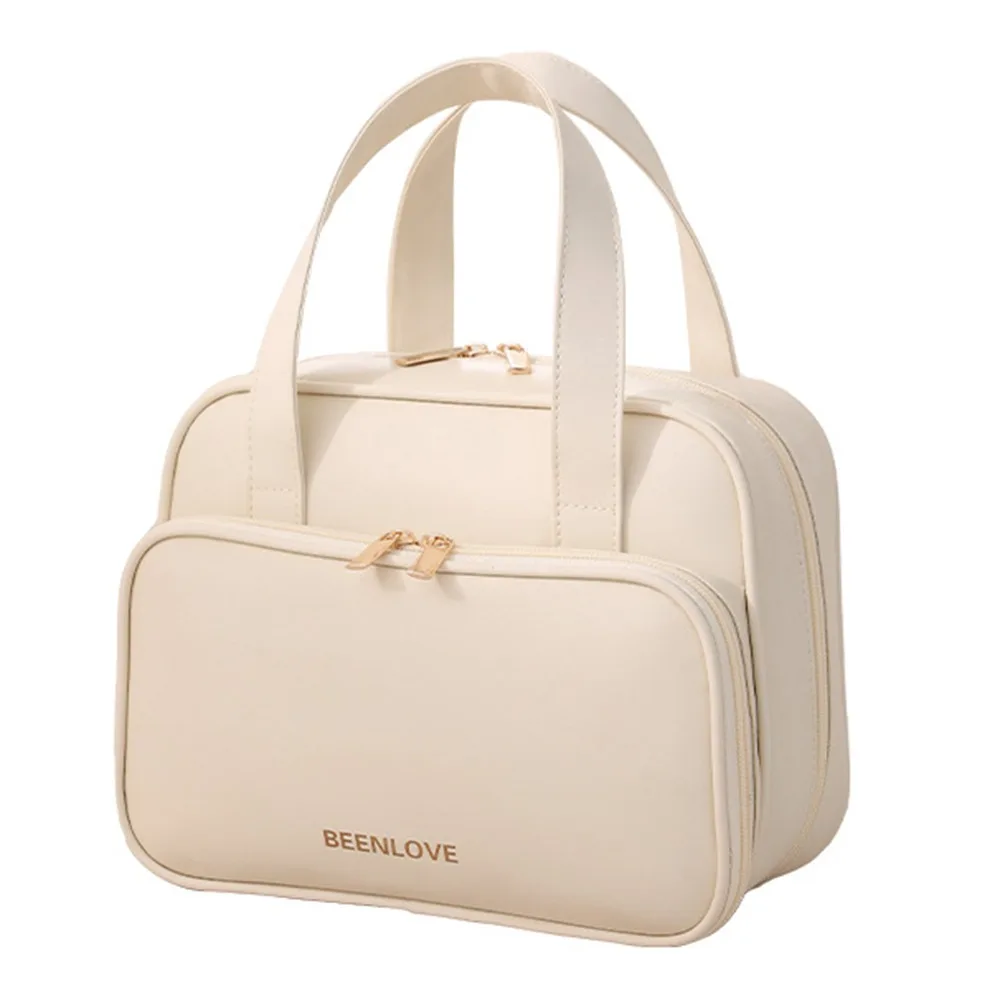 

Large Capacity Cosmetic Storage Bags Multi-Functional Waterproof Travel Makeup Handbag with Handle Portable Sundries Organizer