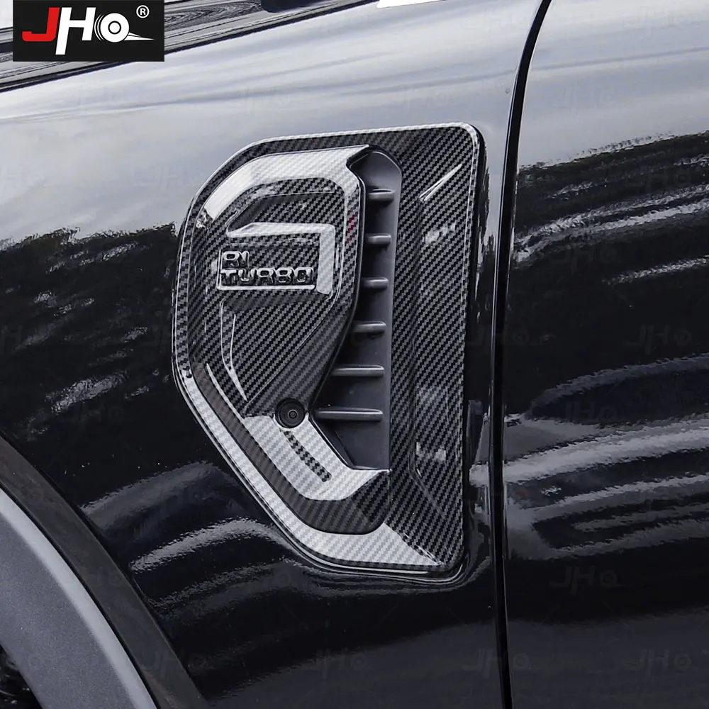 HO Carbon Grain Side Fender Air Vent Cover Trim Air Flow Intake Decorate dla Ford RangerT9 2023 2024 2025 Akcesoria zewnętrzne