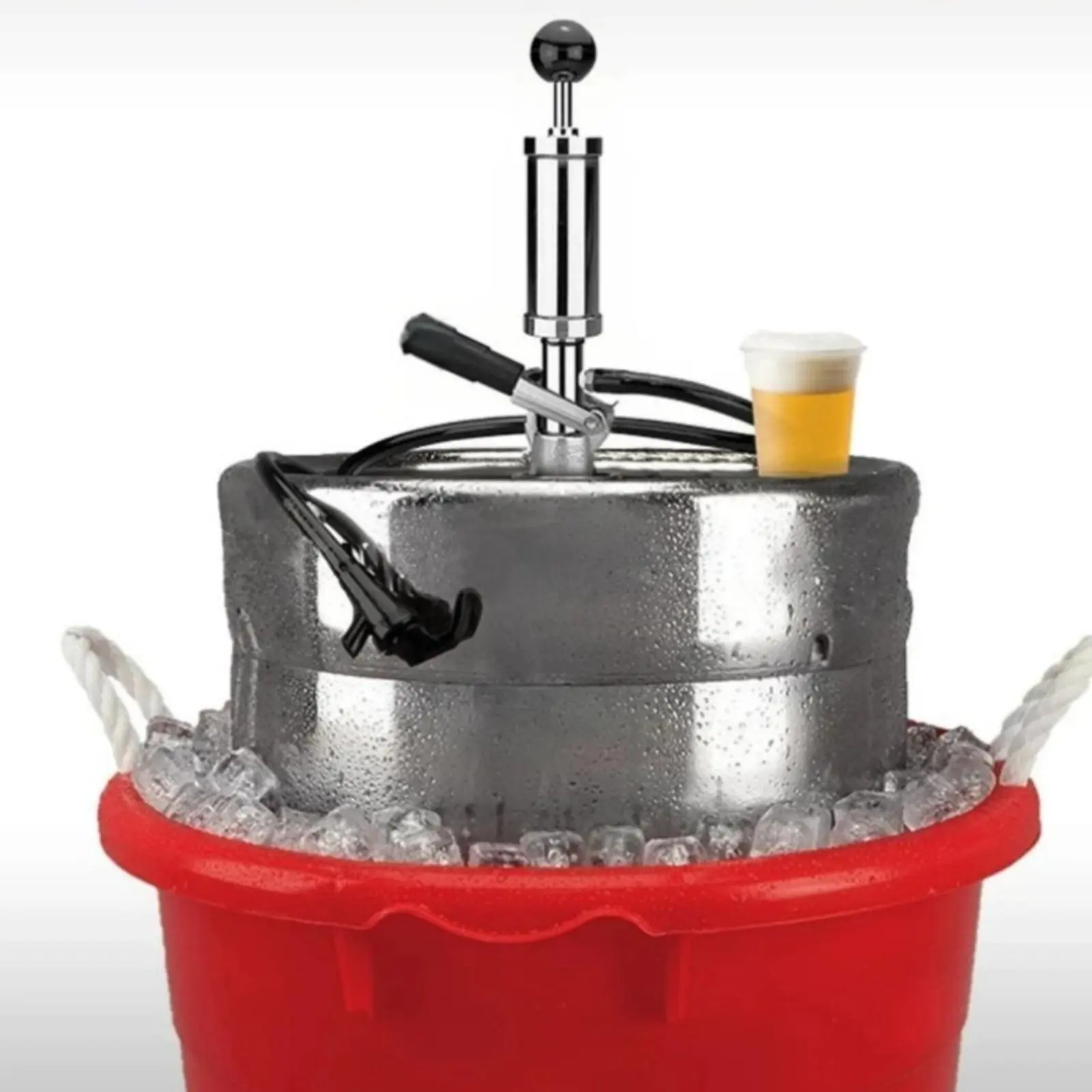 Manual Keg Pump Rust-Resistant Hand Pump Beer Dispenser Beer Keg Tap Easy to Operate Bar Accessory Leak-Resistant Design