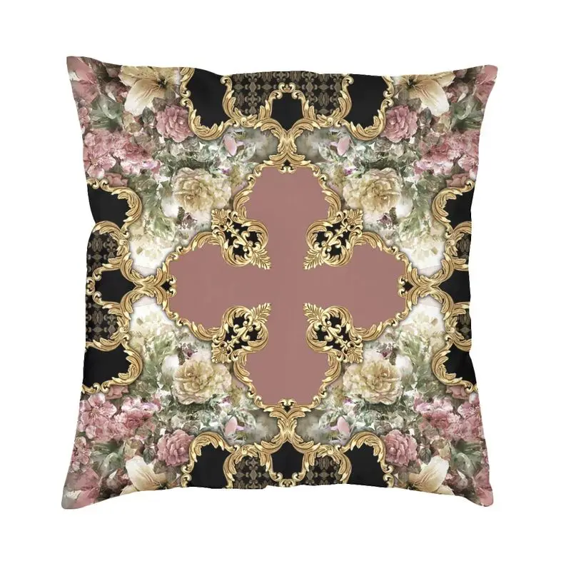 Baroque Art Painting Cushion Cover 40x40cm Decoration 3D Printing Throw Pillow Case for Car Two Side
