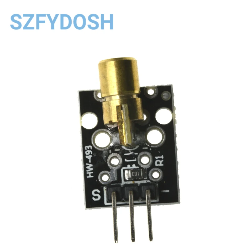 KY-008 3pin 650nm Red Laser Transmitter Dot Diode Copper Head Sensor Module for Arduino AVR PIC DIY Compatible with MEGA 2560