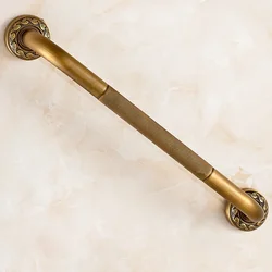 Antique Bronze Bathroom Safety Grab Bar, Brass Shower & Toilet Handrail, Non-Slip Safety Support Handle for Elderly