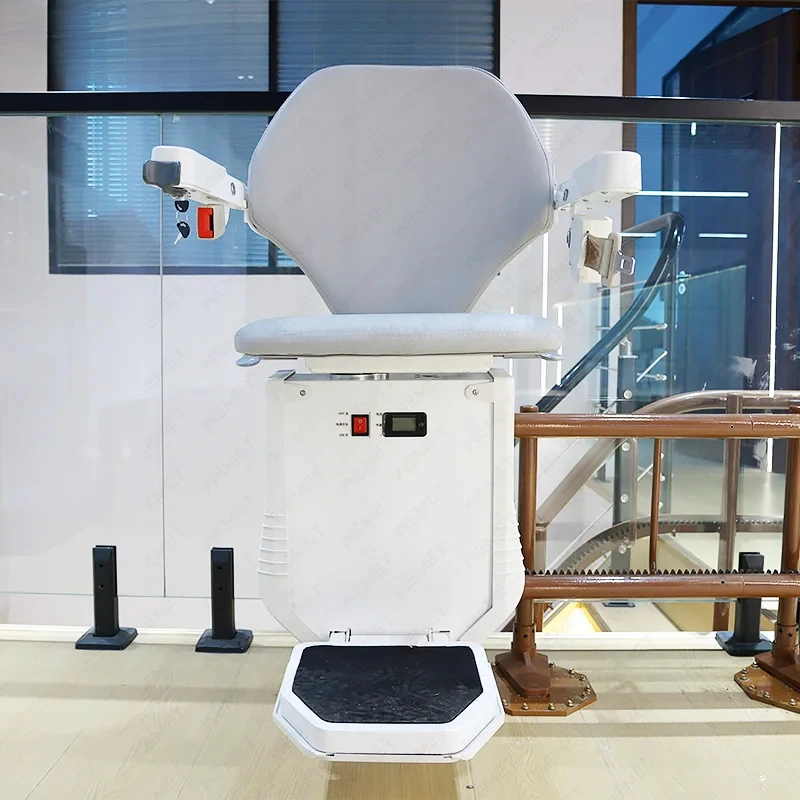 Modern Curved Stair Lift for Old Person Stair Chair Lift with Swivel and Remote Control