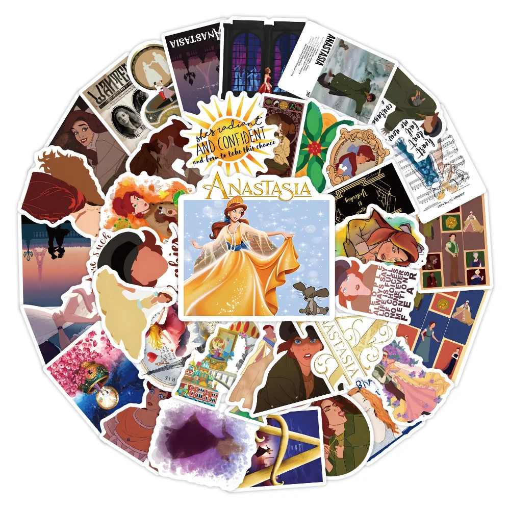 

10/30/54PCS Anastasia Stickers Healing Movies Cartoon Sticker Graffiti Toy Luggage Laptop Phone Guitar Car Bike Skateboard Decal