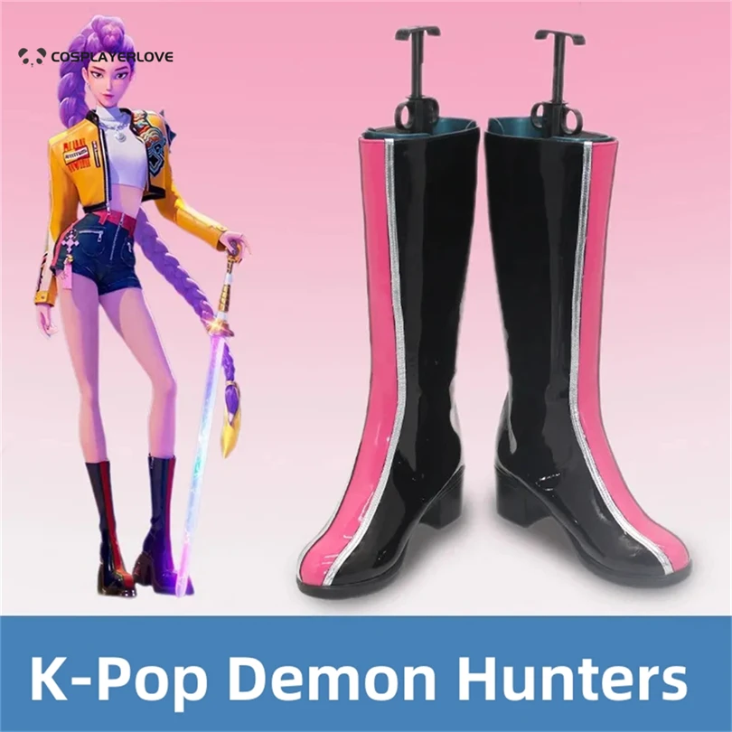 

K-Pop Demon Hunters Rumi Cosplay Shoes Boots Halloween Carnival Cosplay