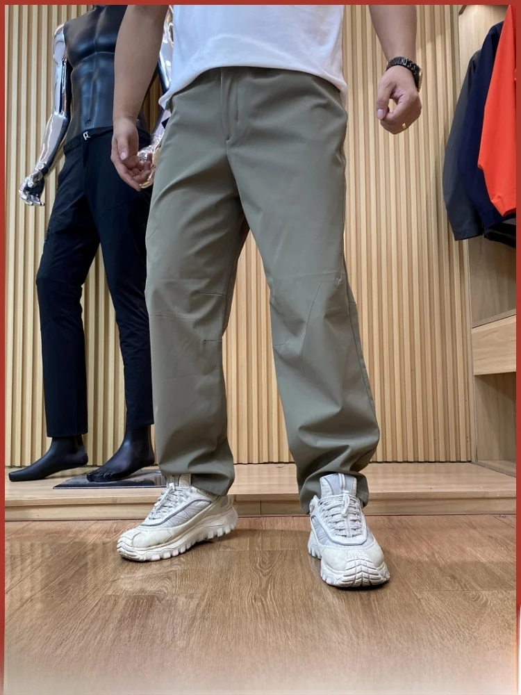 

Мужские повседневные брюки с прямыми штанинами для спорта на открытом воздухе, ветрозащитные, водонепроницаемые, осенне-зимние, новые, удобные, дышащие...