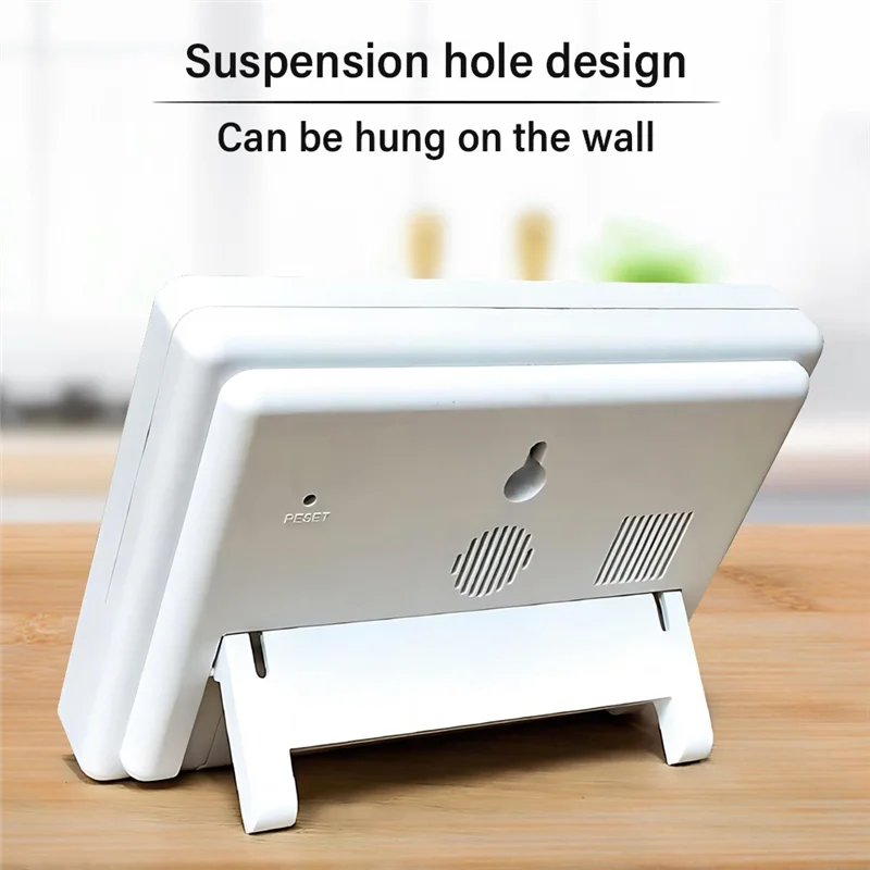 SQPP-Wifi беспроводной термометр гигрометр для использования в помещении и на открытом воздухе цифровой измеритель температуры и влажности большой экран электронное время