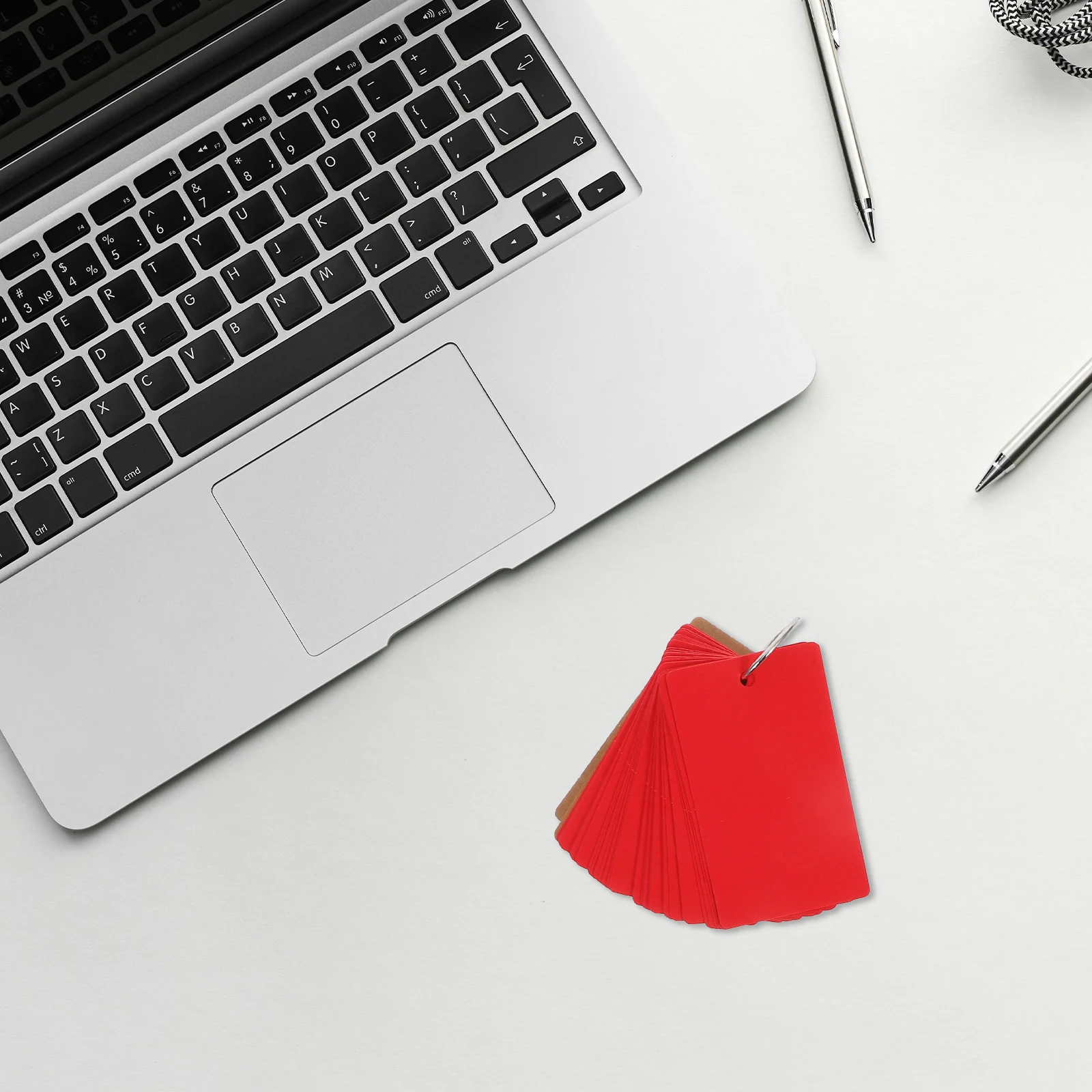 

4Pcs Refillable Binder Ring Notepad Colored Easy Flash Cards Portable for Study School Office Use Portable Notepads