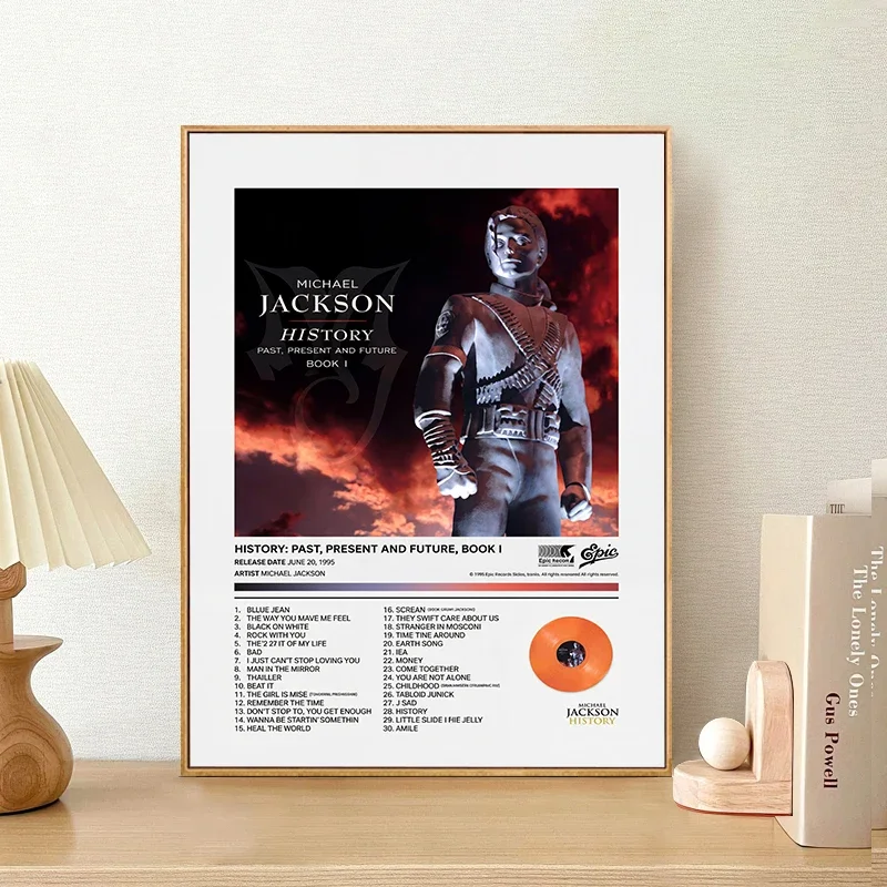 Michael Jackson Pop-Sänger Musikalbum-Cover Leinwanddruck Wandgemälde Heimdekoration Poster – Detail 6