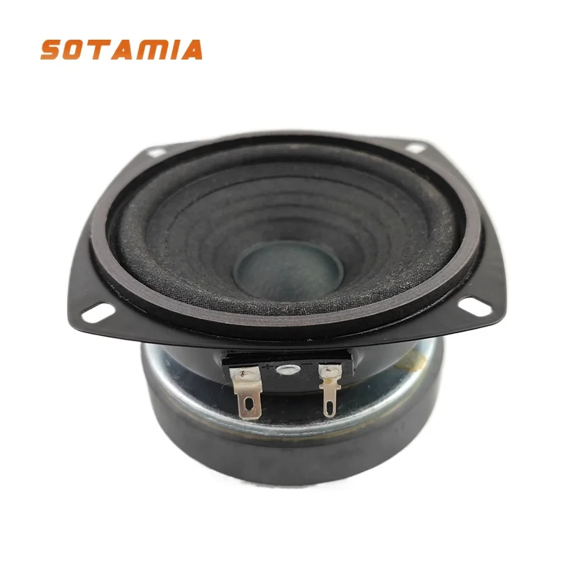 SOTAMIA 1Pcs 4 Inch Midrange Speaker 8 Ohm 60W Cloth Side Sound Music Home HIFI Loudspeaker DIY Portable Bluetooth Speakers