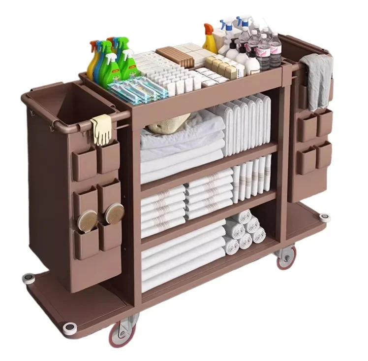 Hotel Linen Truck Guest Room Dedicated Service Working Vehicle Hotel Cleaning Cleaning Trolley Small Cleaning Trolley