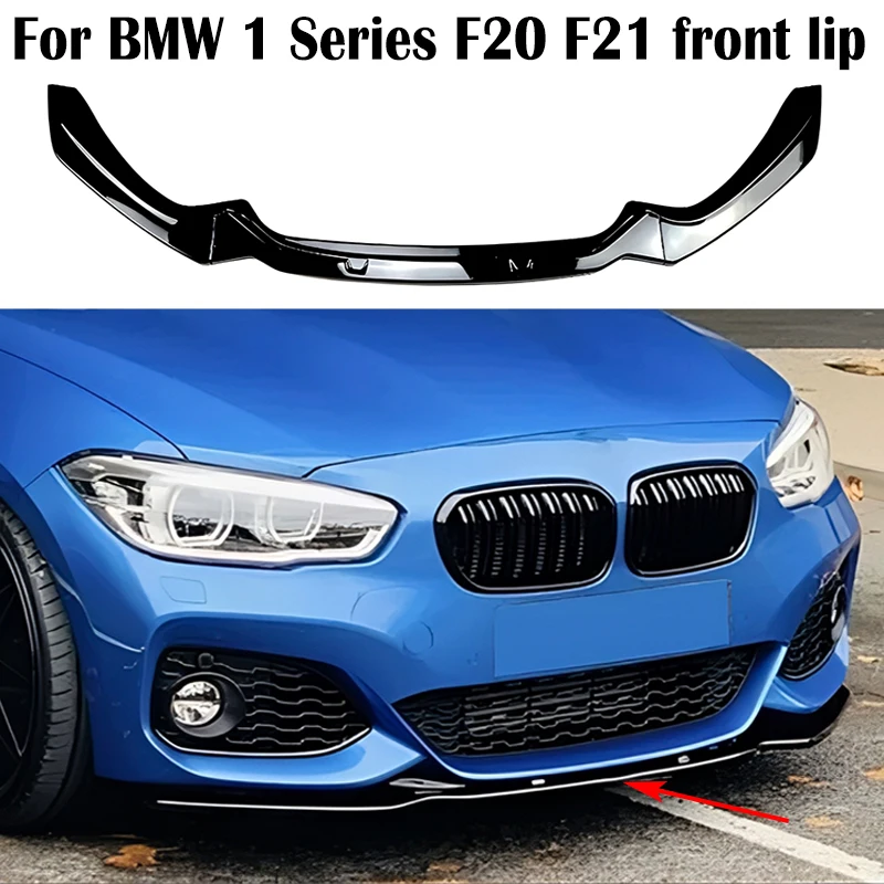 

For BMW 1 Series F20 F21 M-Pack 118i 120i M135i M140i 2015-2019 Car Front Bumper Lip Splitter Diffuser Bumper Canard Lip Airfoil