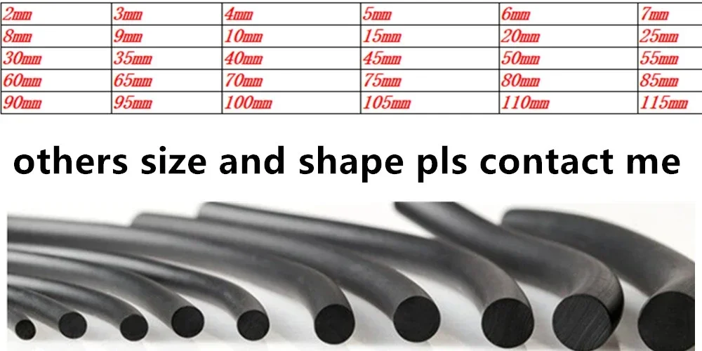 For Automotive Sealing Strip Door Seal O Type Seal Soundproof Strip 7mm Solid O-penetrating Formula Accessories 2026 Years