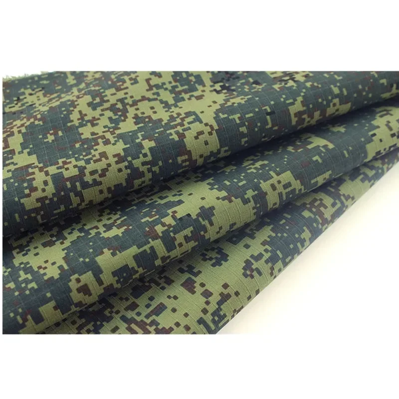 1.5 Meter Width Green Digital EMR Camo Fabric Russian FLORA Camouflage Polyester Cotton TC Plaid Cloth Jacket Clothes DIY