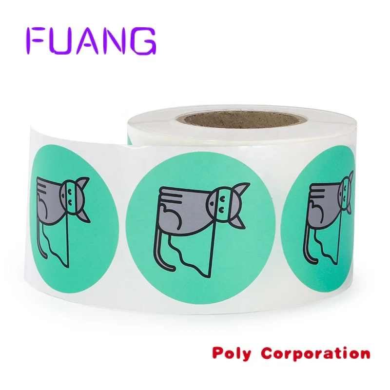 Gepersonaliseerde Product Prive Custom Ronde Stickers Papier Vinyl Zelfklevende Waterdichte Sticker Label Afdrukken Logo Sticker Roll