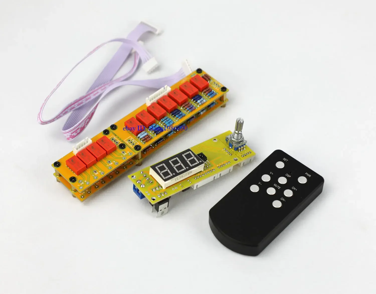 Balanced Version 128 Steps Relays Preamp Board Remote Volume Controller