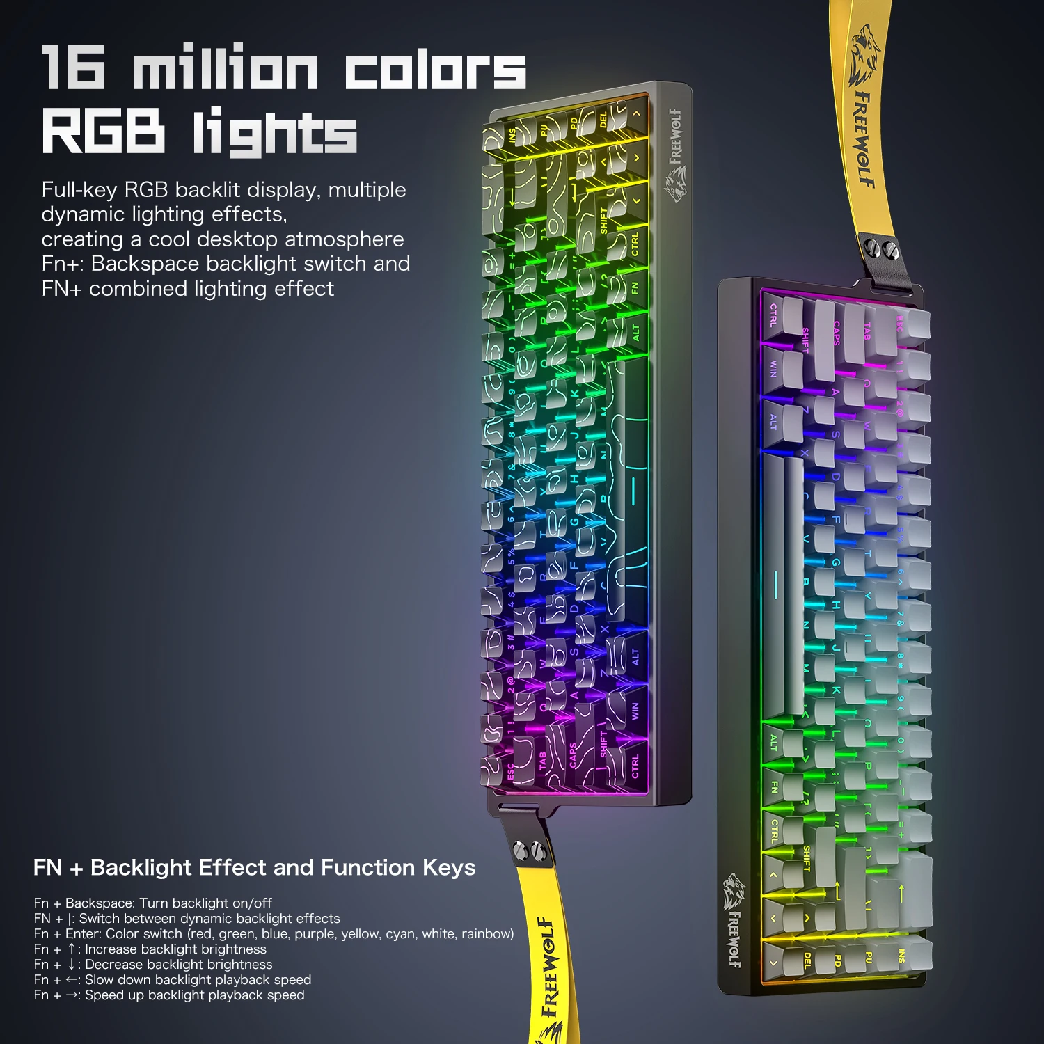 FREEWOLF S68 有線ゲーミングメンブレンキーボード - Anti-Ghosting Keyboard のレビューと価格