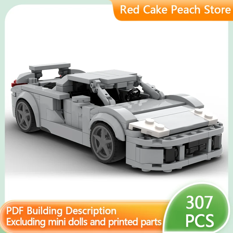 

Модель скоростного гоночного автомобиля MOC, строительные кирпичи, трансформируемый суперкар, модульная технология, детские праздничные подарки, сборка игрушек, костюм