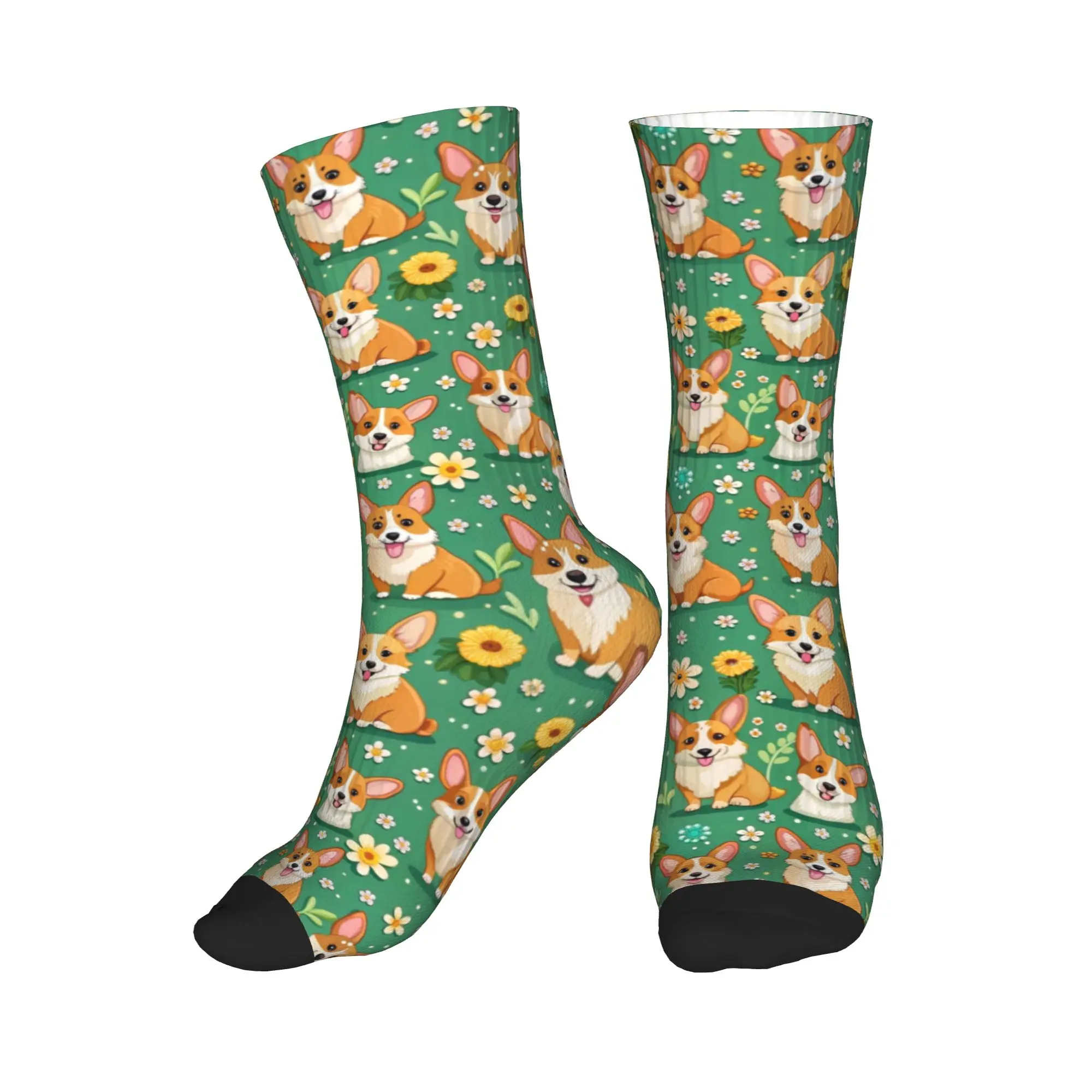 

Cute Cute Pet Dog Corgi Socks Men Women Warm 3D Printing Sports Basketball Socks