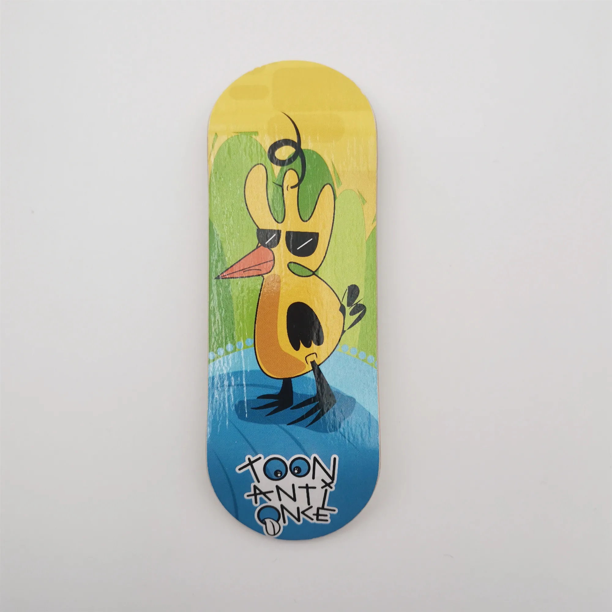 34mm 32mm Fingerboard Deck with Real Wear Graphic Professional Handmade Canadian Maple Board