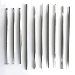 10pcs Stainless Steel Clay Sculpture Engrave Tools for Modeling Carving Crafts Ceramic Sculpting Tools Polymer Clay Molds