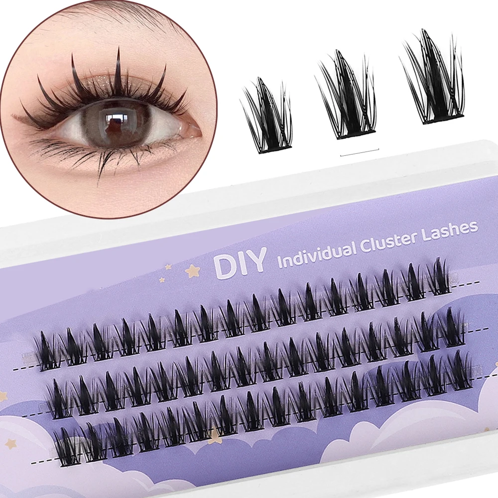 Manga Wimpern 3d fulffy Wimpern verlängerung segmentierte Wimpern dramatische Wimpern Bündel weiche Band Streifen Wimpern Make-up Wimpern
