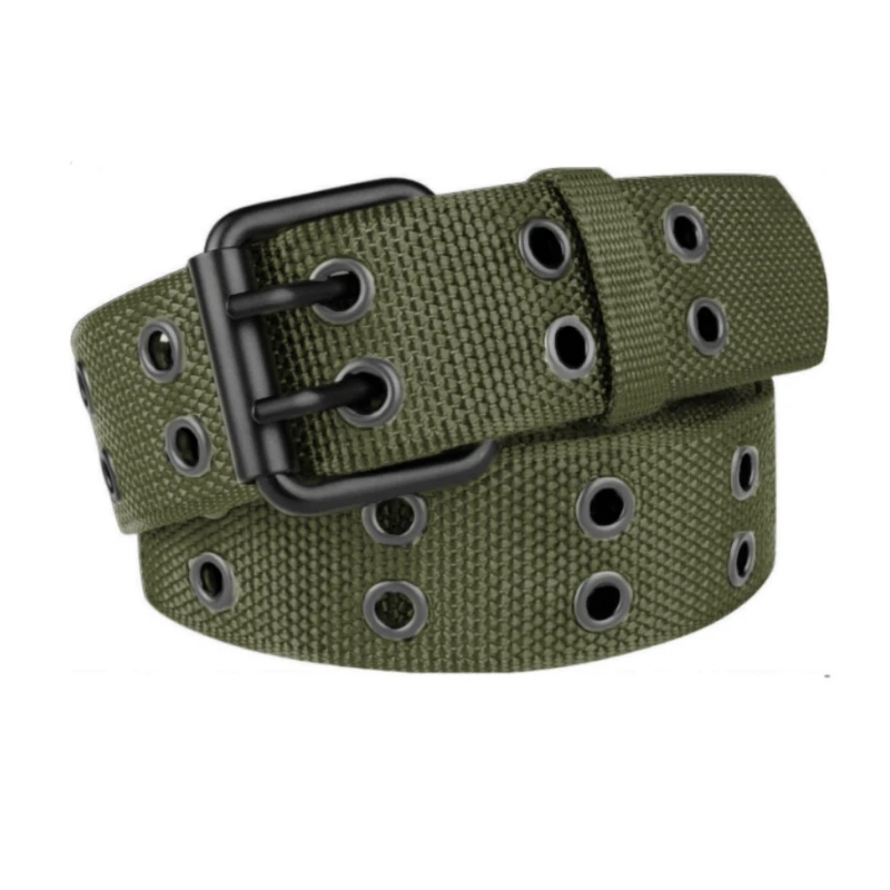 Neue Männer Atmungsaktive Nylon Stoff Gürtel Outdoor-Sport Gürtel Dornschließe Hosen Jeans Gürtel