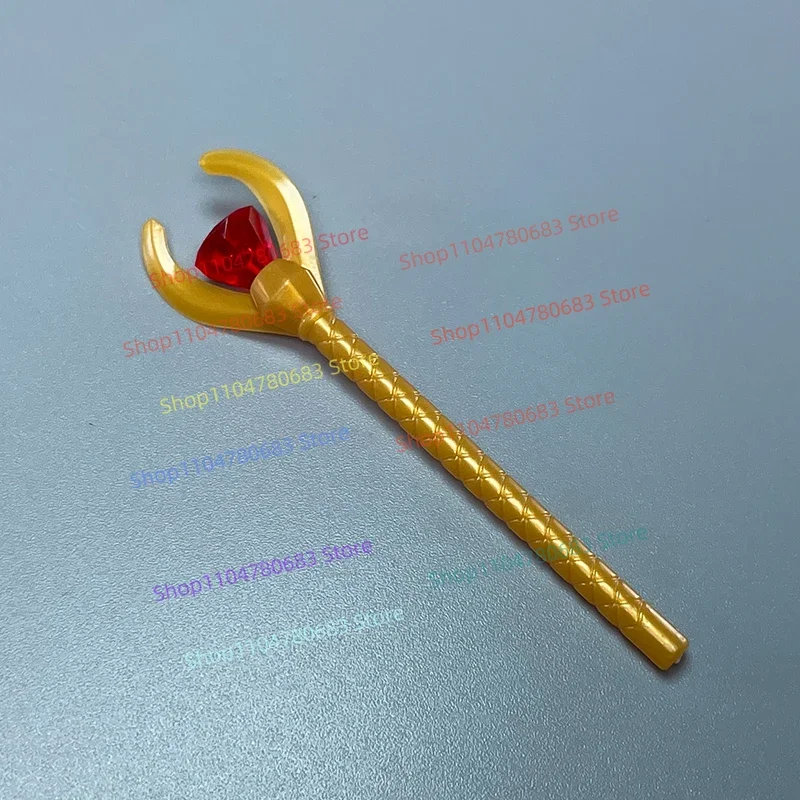 MOC 블록 액세서리 다이아몬드 셉터 미니 피규어 조립 모델 디스플레이 애니메이션 만화 장식용 장난감 선물 수집품