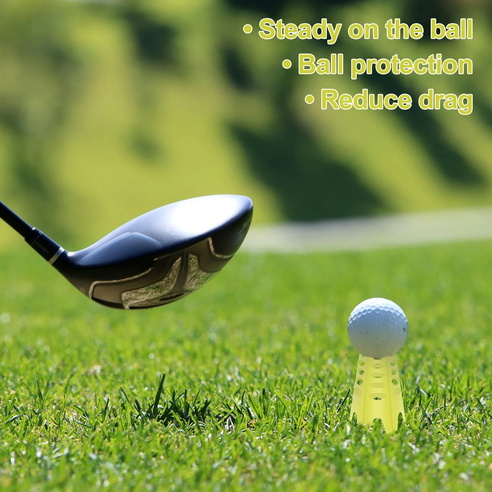 40 قطعة من البلاستيك جولف تيز ممارسة الغولف محاكاة تيز المحمولة جولف حصيرة تيز خفيفة الوزن في الهواء الطلق داخلي جولف تيز قابلة لإعادة الاستخدام جولف