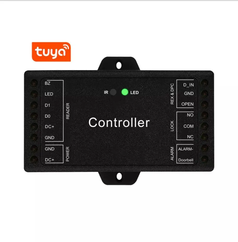 Tuya WiFi Controle Remoto Sboard, Single Door Access Controller, Mini Controlador de Tamanho, Wiegand, 26 a 44 Bits Entrada 1000 Usuário, DC 12V