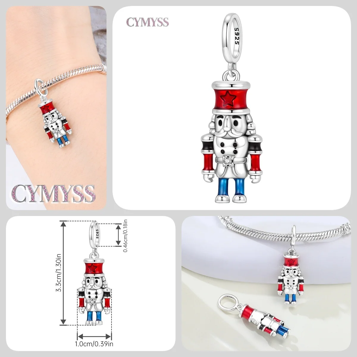 925 Sterling Silber Märchen Der Nussknacker Prinz Prinzessin Charms Perlen Passend für Armbänder Halsketten DIY Valentinstag Geschenke 2026 – Detail 21