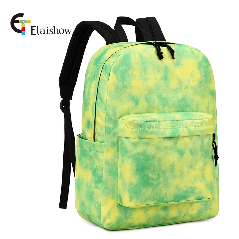 Trend leisure travel backpack women's country trendy soft middle school student schoolbag 15.6 inch computer bag