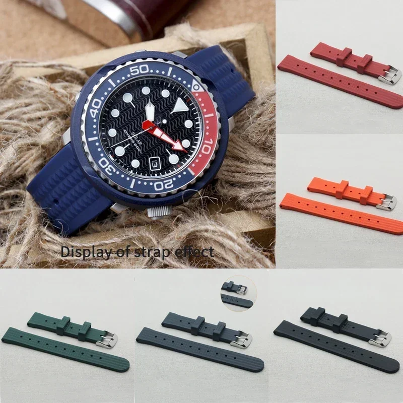 

20/22mm Automatic Mechanical Watchband Watch Bracelets Dive Watches Waffle Strap Watch Strap Watch Accessories NEW DIY