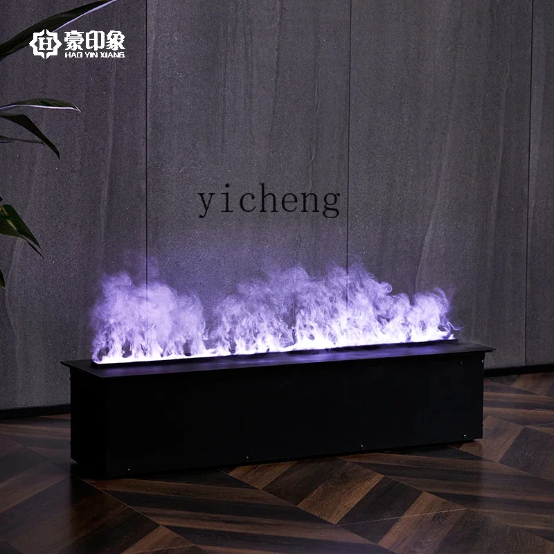 

ZZ Colorful Atomization Embedded Electric Fireplace Core Simulation Flame TV Background Wall Decoration Fireplace