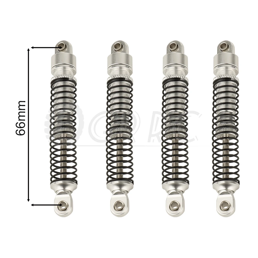 4pcs 53mm 59mm 66mm Aluminium Stoßdämpfer Dämpfer für 1/18 rc Crawler trx4m TRX-4M Bronco Defender Upgrade Teile – Detail 11