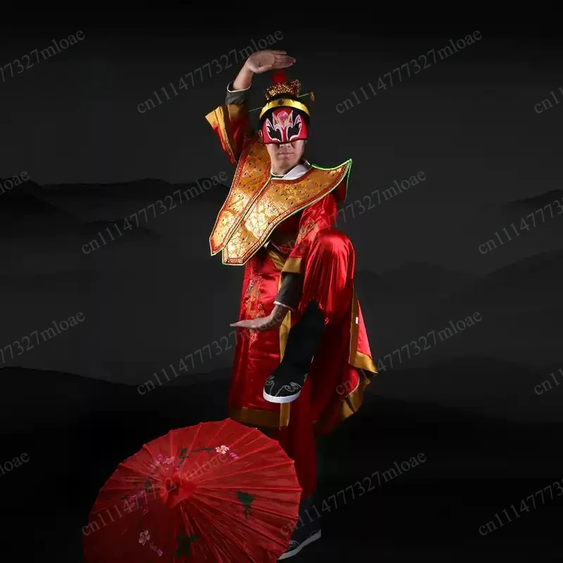 Magic Phantom Three Change Costume High-end face-changing clothing, Sichuan opera, full set, large-scale stage magic props