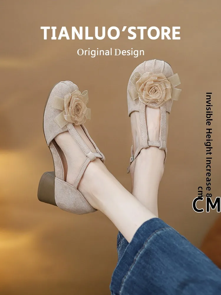 ballet-flat-shoes-women-summer-skirt-thick-heel-mary-jane-high-heels-beautiful-toe-cover-sandals-flower-embellished-ultra-fib