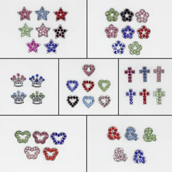 As Women Kids Gift 110pcs Slide Charms Inner 8mm DIY Accessories Fit 8mm Bracelet Belt Collar Keychain Cellphone Star Heart