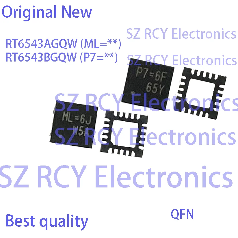 

(5-50 PCS)NEW RT6543AGQW ML= RT6543BGQW P7= RT6543A RT6543B QFN IC CHIP