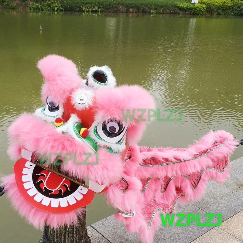 Chinesischen Löwen Tanz Maskottchen Kostüm Mädchen Kinder 5-12 Alter Cartoon Familie Requisiten Outfit Kleid Party Karneval Festival