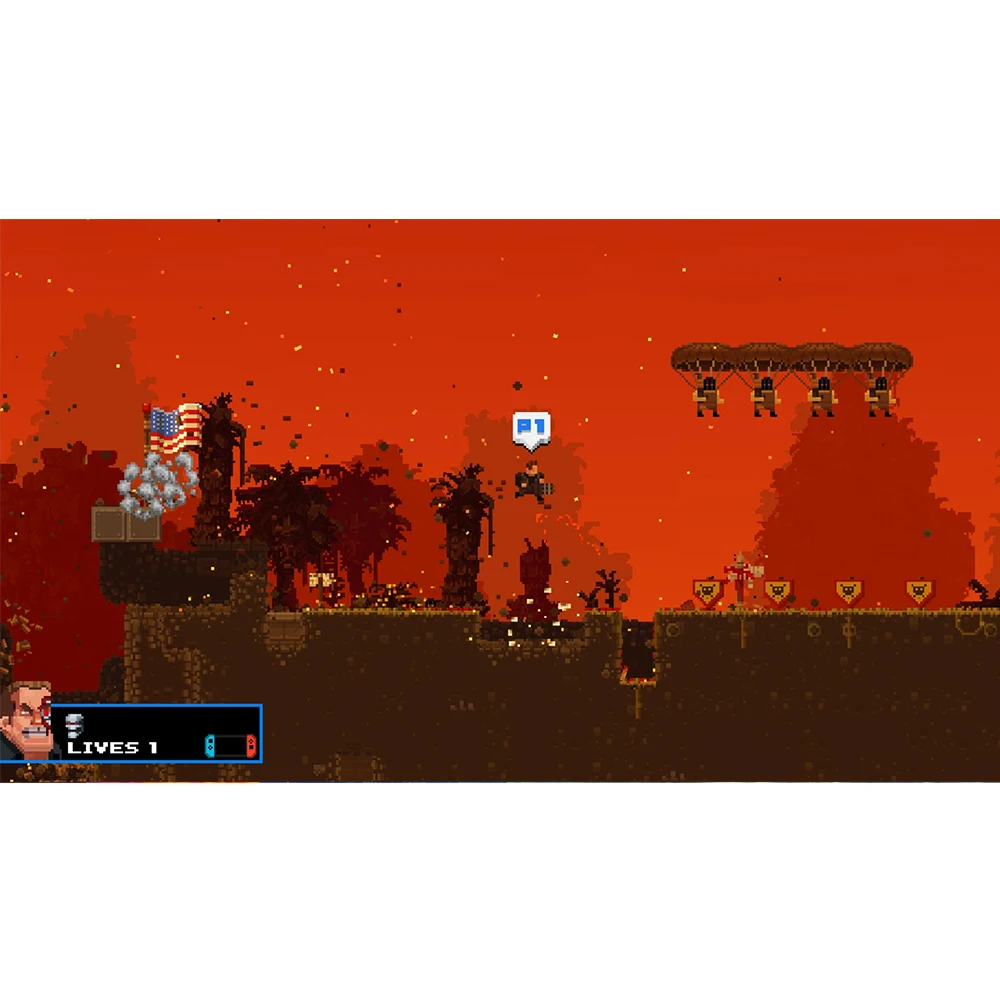 Broforce - بطاقة الألعاب المادية لعبة نينتندو سويتش تدعم لعبة النوع للتصوير من أجل سويتش OLED Lite