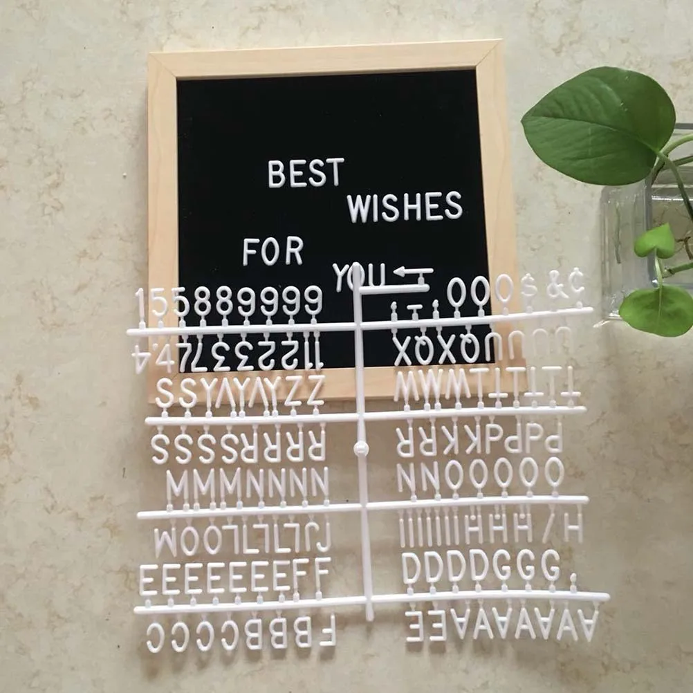 Set di cartelli per messaggi creativi in feltro nero per la casa, ristorante, parete, foto, cartelli per lettere, bacheca per messaggi