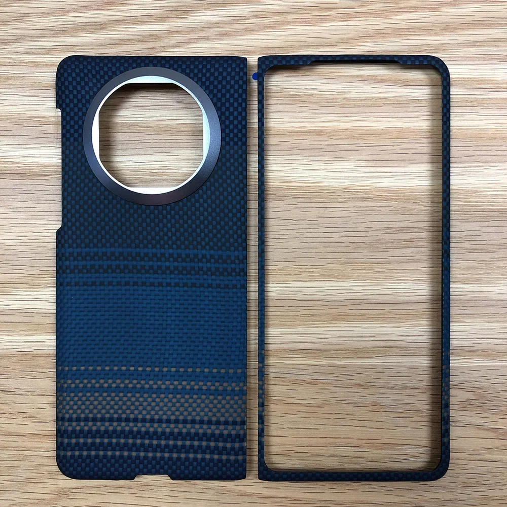 Phone blue moon case for Huawei Mate X5 Kevlar Aramid Carbon Fiber Plain Geometric lightweight Matte Washable Non-Slip