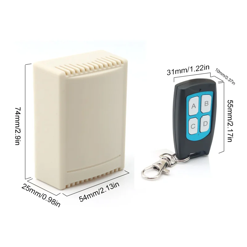 DC 24V 4CH Channel 433Mhz Wireless Remote Control Switch Integrated Circuit With 2 Transmitter DIY Replace Parts Tool Kit