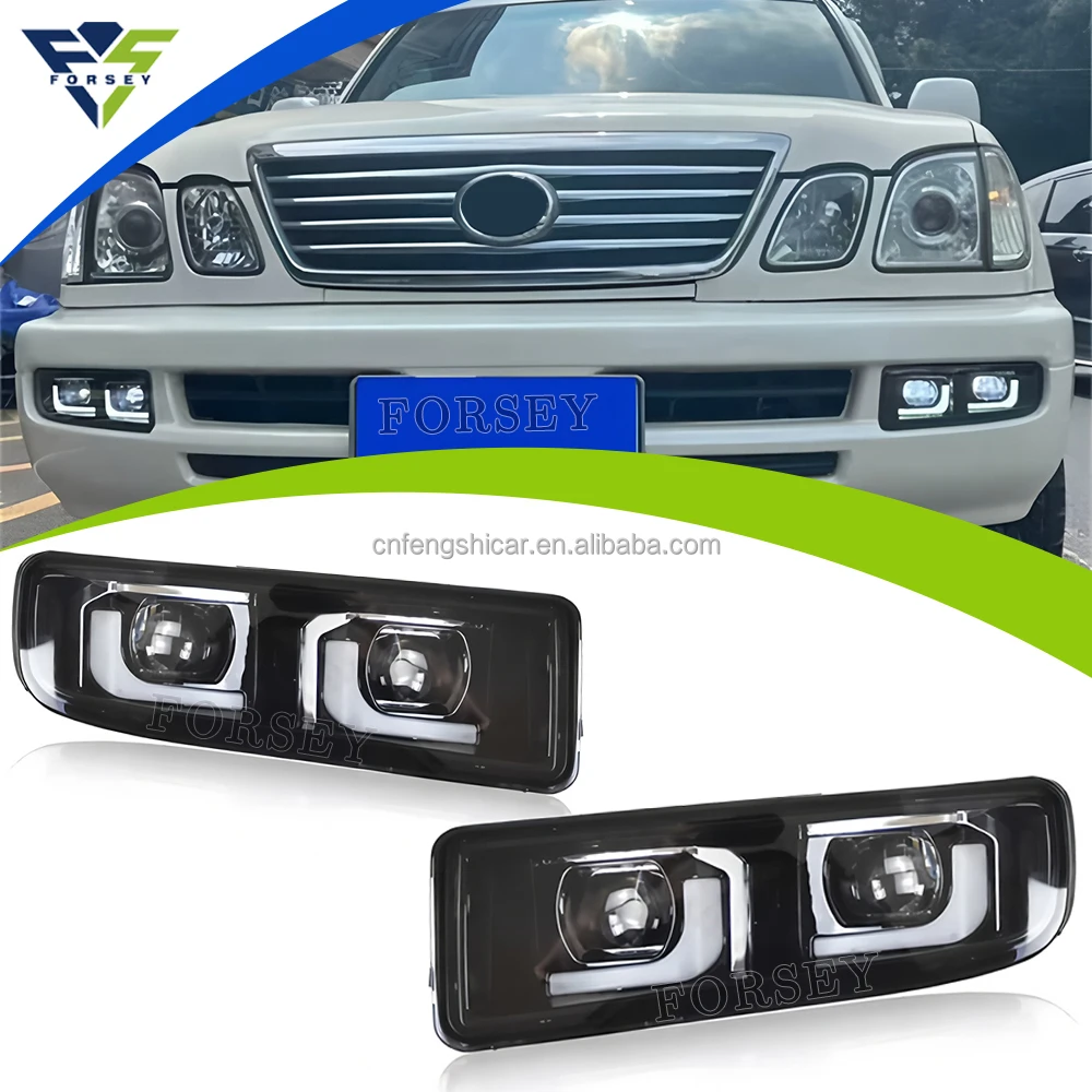 

Для LAND CRUISER FJ100 LC100 1998-2007 передний бампер DRL автозапчасти автомобильные комплекты кузова противотуманные фары
